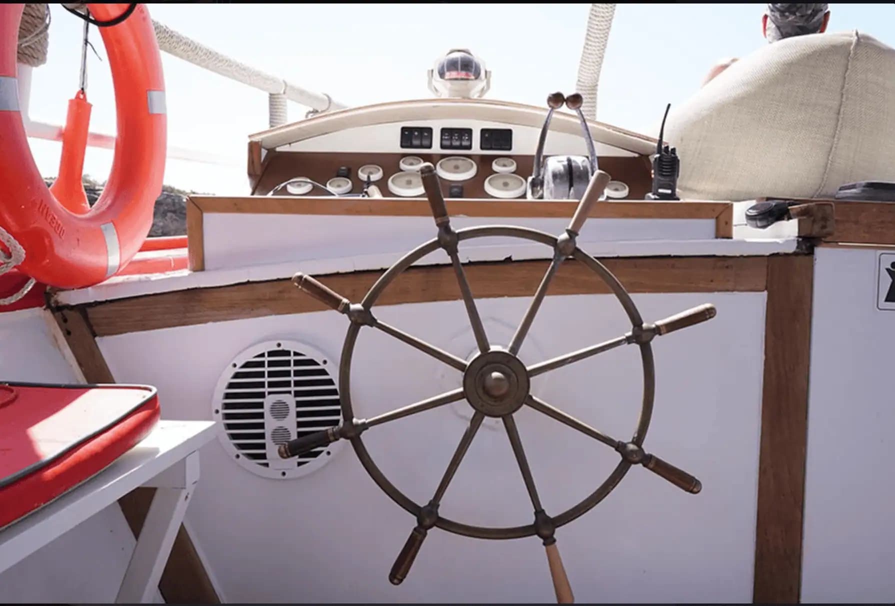 Helm station and navigation console of Salvador Ibiza