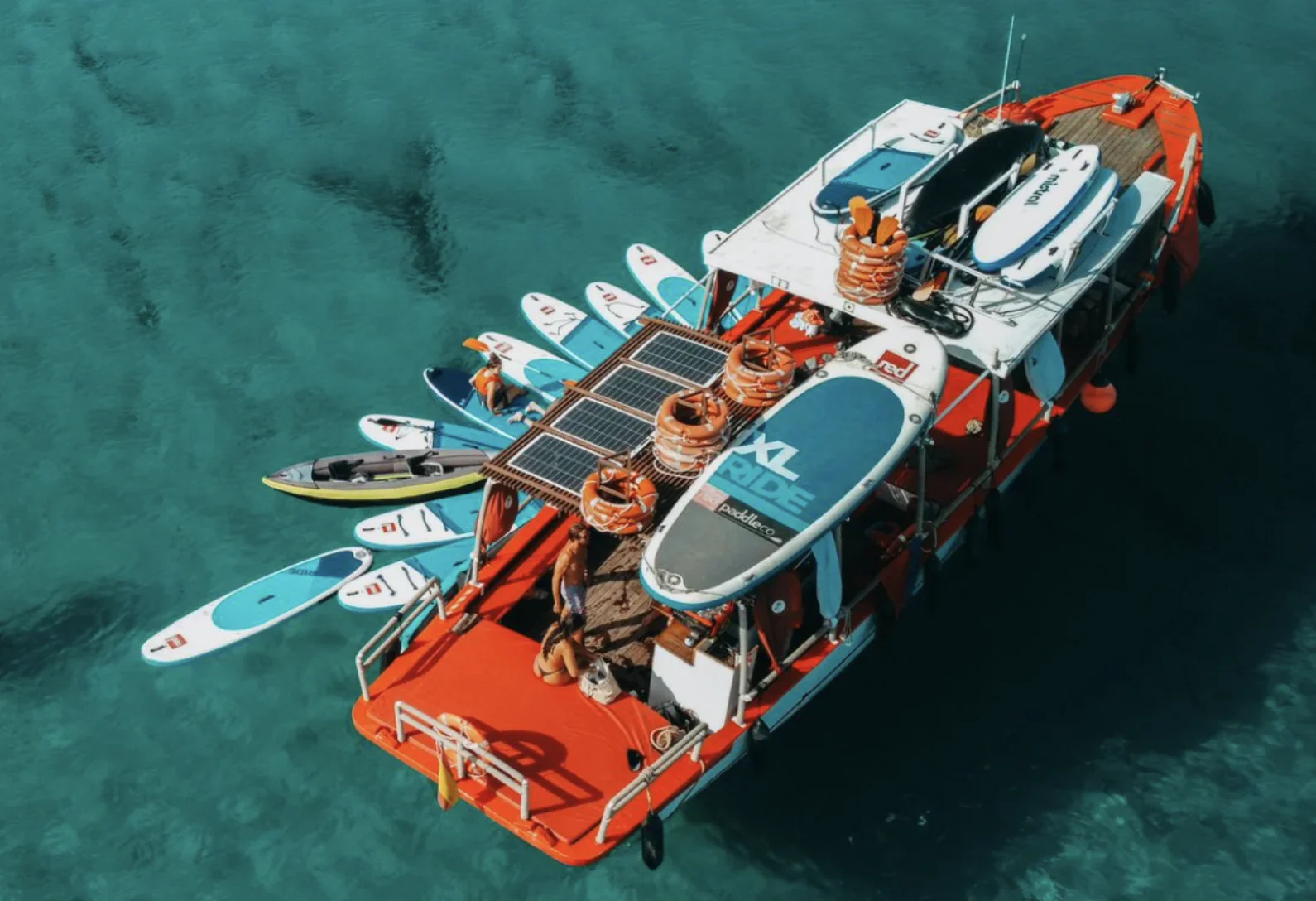 Private charter on Salvador Ibiza wooden boat